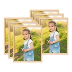 Atobart 8X10 Oak Natural Wood Photo FRAME,6 Pack Picture Frames Real Glass Fr.... Fixed Price $56.99.