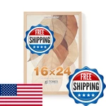 Tones Design 16X24 Solid Wood Frame,natural Oak Picture Can Dis. Fixed Price $57.80.