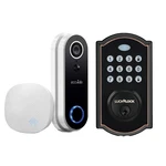 ECO4LIFE Smart Wifi Video Doorbell Security Cam W/ Chime & Wi-fi Lock. Fixed Price $149.99.