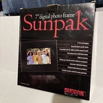 Sunpak Digital 7" Photo Frame Black Lcd Display Built-in Memory W/ Remote. Fixed Price $19.60.