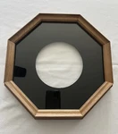 Bards Glass Front Frame, Color Brown, Wall Mountable Plate. Fixed Price $75.00.