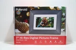 New Polaroid 7" Hi-resolution Digital Picture Frame Gray Wood Mat PDFX-750G. Fixed Price $32.99.