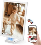 10.1" Hd Digital Picture Frame, 64GB, Cordless Battery & Wireless Charging. Fixed Price $216.99.