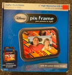 Disney Pix-frame Digital Photo 7" Lcd 128MB New- Open Box Cars Pirates. Fixed Price $12.59.