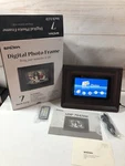 Bpidion Digital Photo Frame 7 128 Mb W/ Remote & Power Cord( Mocha). Fixed Price $12.99.