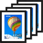 Fixsmith 8.5X11 Picture Frame Set Of 4, Photo With Hd Plexiglass, Display. Fixed Price $27.23.