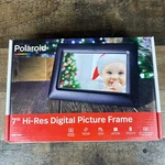 Polaroid PDF-700W Hi-resolution Digital Picture Frame W/led Clock. Fixed Price $12.95.