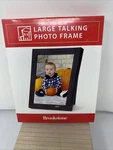 Brookstone Large Talking Photo Frame 5X7 Recordable Voice Message New Box. Fixed Price $18.59.