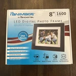 Panimage By Pandigital 8 Inch Led Photo Wood Frame Up 1600 Images. Fixed Price $21.00.
