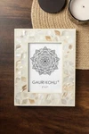 New Gauri Kohli Uday Picture Frame 5" X 7" Handcrafted Mother Of Pearl Mosaic. Fixed Price $65.00.