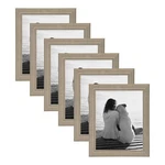 Designovation Kieva Solid Wood Picture Frame, Distressed Gray 8X10, Pack Of 6. Fixed Price $63.96.
