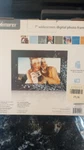 Memorex 7 Inch Widescreen Digital Photo Frame Decorative Brown W/ Blue Accents. Fixed Price $21.99.