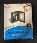 Radio Shack 5X7 Touch Screen Black Leatherette Talking Picture Frame - Open Box. Fixed Price $11.16.