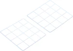 Patikil 8"X8" Wire Grid Panel, 2 Pack Wall Decorative Panels Board Photo Pi. Fixed Price $17.36.