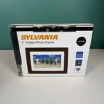 Sylvania 7" Digital Photo Frame SDPF785 Led Slideshow Open Box Nob. Fixed Price $22.99.