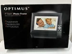 Optimus 9" Lcd Digital Photo Frame 16-665 Black Usb Clock Wall-mount Sd Mmc Ms. Fixed Price $19.00.