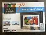 Sungale PF703 7" Wide Screen Hi-resolution Stand/wall Mount Digital Photo Frame. Fixed Price $6.30.