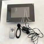Polaroid PDF-710 Digital Photo Frame Black With Remote, Power Adapter, Stand. Fixed Price $15.00.