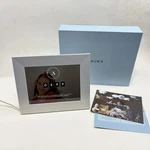 *nice* Aura AF300-MI Sawyer 9.7" Wifi Digital Photo Picture Frame Mica Silver. Fixed Price $109.90.