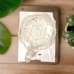 Antique Master Hand Cut Glass 8-POINT Sawtooth 23 Hobstars Candy Dish Bowl. Fixed Price $22.50.