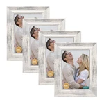 Decanit 4X6 Picture Frames Rustic Distressed White Wood Pattern High Definiti.... Fixed Price $31.79.
