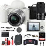 Sony Alpha ZV-E10 Full-frame Vlog Camera Starter Bundle White. Fixed Price $1109.95.