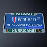 University Of Miami Hurricanes Plate Frame Metal Licensed Go Canes! New. Fixed Price $25.19.