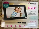 Aluratek AWS15F 15.6 Inch Wifi Digital Photo Frame Touchscreen Lcd 16GB. Fixed Price $149.99.