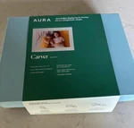 Aura Carver Salt Digital Photo Frame White 10.5" Landscape Display Sealed. Fixed Price $127.99.