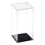 Uxcell Acrylic Clear Display Case Box 3.9X3.9X9.8 Inch, With Black Base. Fixed Price $25.06.