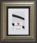 Aged Silver & Black Picture Frame For 18X24 Photos - 22X28 Inch Matted. Fixed Price $126.99.