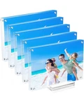Juoifip Acrylic Picture Frame Clear Double Sided X 7",. Fixed Price $44.41.