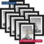 Upsimples 5X7 Frame Set Of 10, Display Pictures 4X6 With Mat Or. Fixed Price $32.98.
