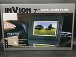 Invion Digital Photo Frame 7" Brand New Open Box Item.. Fixed Price $10.99.