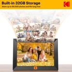 Kodak 10.1-INCH Classic Digital Photo Frame CF102P, Wi-fi, Hd Touch-screen 32GB. Fixed Price $92.25.