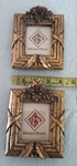 Set 2 Vintage Baroque Designs Gold Gilt Picture Photo Frame. Fixed Price $59.00.