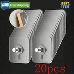 1-30PCS Transparent Self Adhesive Wall Hooks Photo Frame Hanger Strong No Drill. Fixed Price $5.98.