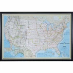 Craig Frames Classic United States Push Travel Map With Pins - 24 X 36. Fixed Price $99.99.
