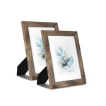 Kaiwin 100% Solid Wood Brown 8X10 Picture Frame 2 Pack - Display 5X7 .... Fixed Price $24.73.