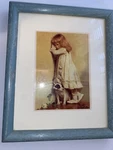 Charles Burton Barber Disgrace Print Double Matted 8X10 Wood Frame. Fixed Price $10.00.