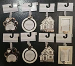 8 Piece 2024 Wondershop Target Metal Christmas Ornaments Picture Frames *resell*. Fixed Price $39.99.