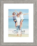- 8X10 Alder Gray Picture Frame With Mat Sturdy Wood Composite Photo. Fixed Price $10.94.