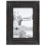 Unique 4X6 Weathered Black Wood Picture Frame Vertical Horizontal Display. Fixed Price $14.39.