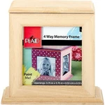 Plaid 97870E Unpainted Wood Surface, 4-WAY Memory Frame, Home Decor Art Craft. Fixed Price $20.99.