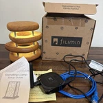 Filimin Friendship Lamp Wood Touch Wifi Light Hub Cords Box Works Long Distance. Fixed Price $69.99.