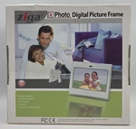Ziga 7" Photo Digital Picture Frame W/ Clock (brand New Nib Factory Sealed). Fixed Price $28.00.