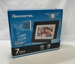 Pandigital 7" Lcd Picture Photo Frame Black PI7056AWB W/ Changeable Mats. Fixed Price $8.50.