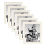 Designovation Kieva Solid Wood Picture Frame, Distressed Soft White 8X10, Pack. Fixed Price $62.29.
