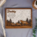 Personalized Dad Wooden Frame Fathers Day Gift From Kids Grandpa Decor. Fixed Price $34.22.
