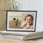 Aura Carver - Gravel W/ White Mat Picture Frame 10.5" X 2.1" 7.3" New Sealed. Fixed Price $128.99.
